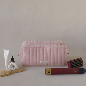 Crinkle Sectioned Long Pouch for Hair Supplies