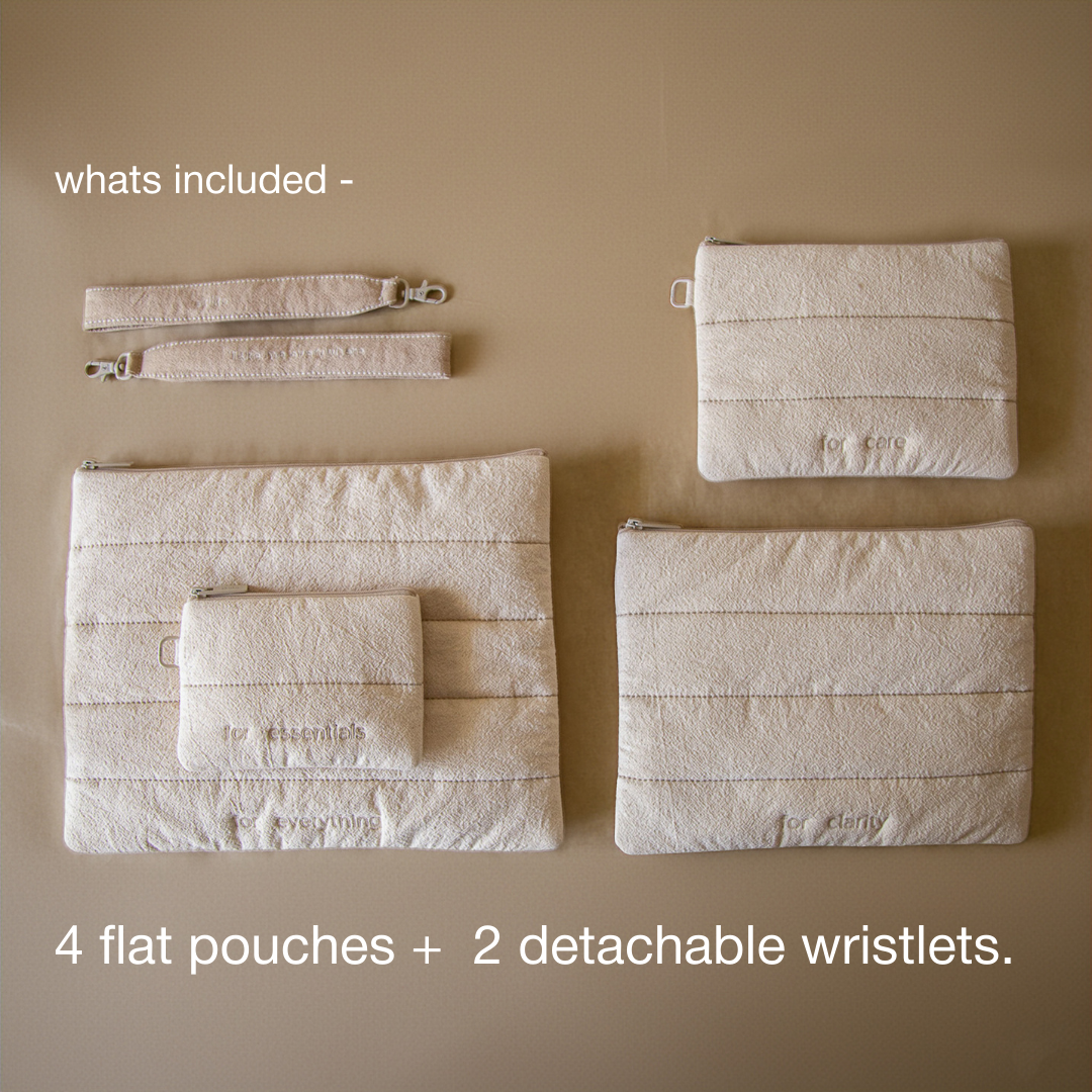 Crinkle Flat Pouch (set of 4)