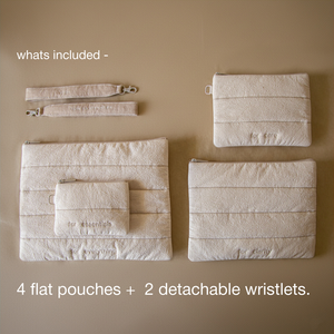 Crinkle Flat Pouch (set of 4)