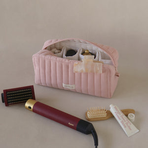 Crinkle Sectioned Long Pouch for Hair Supplies