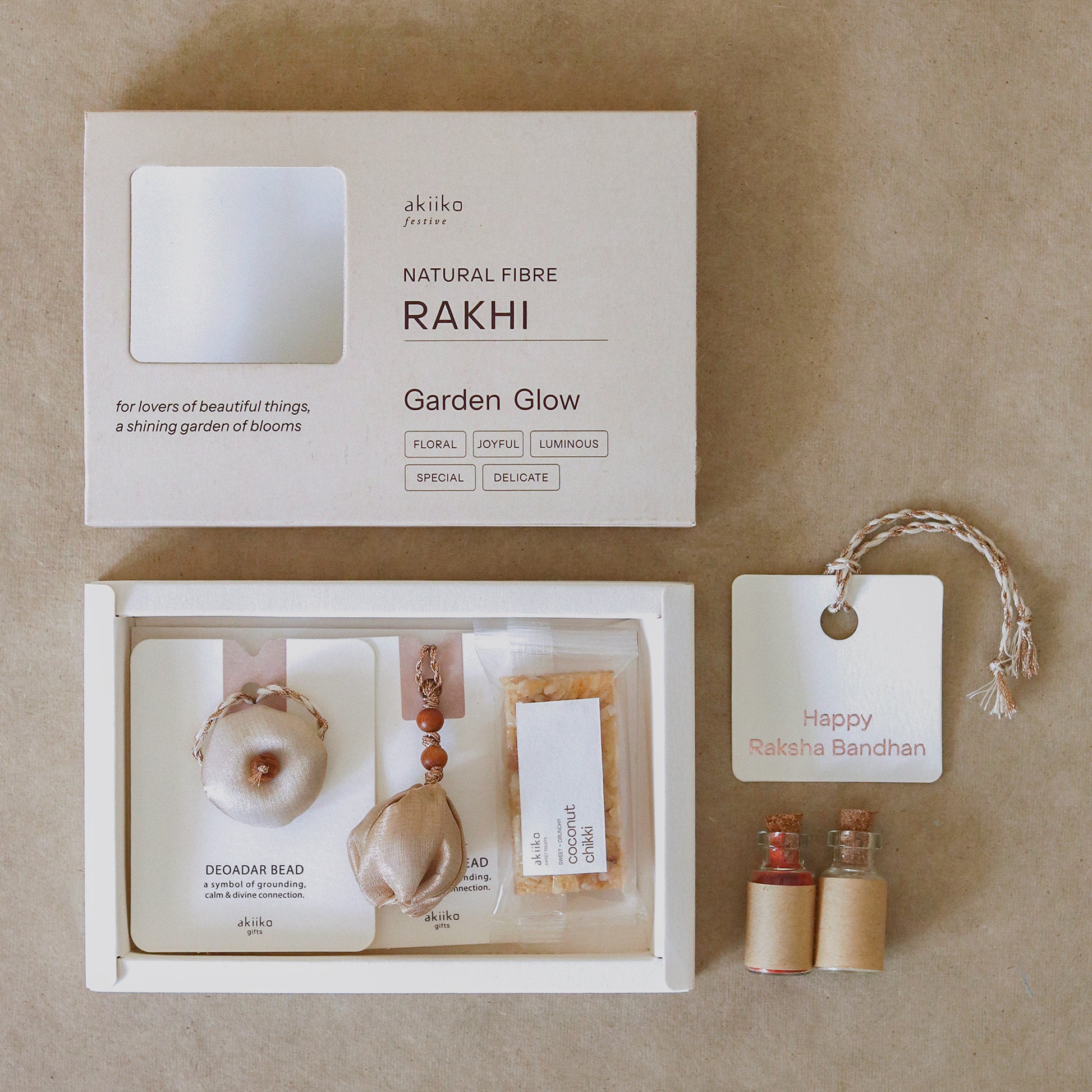 Halo Glow Rakhi Set (1 rakhi, 1 lumba)