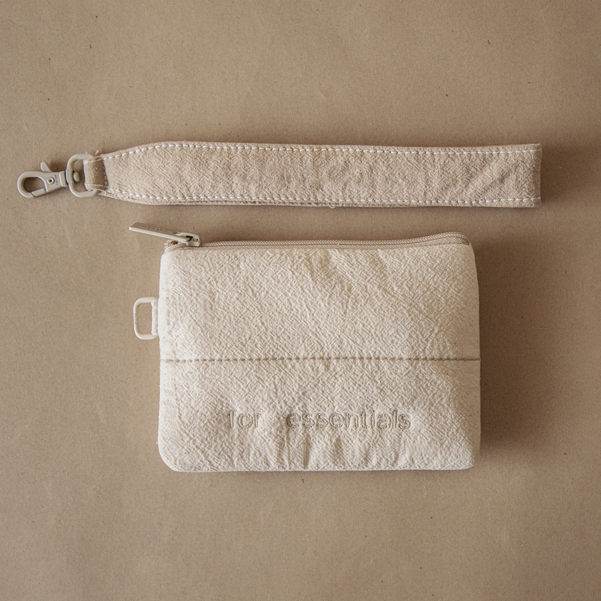 Crinkle Flat Pouch (Mini) With Wristlet