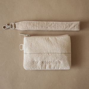 Crinkle Flat Pouch (Mini) With Wristlet