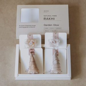 Moonstone Shine Rakhi Set  (2 rakhis, 2 lumbas)