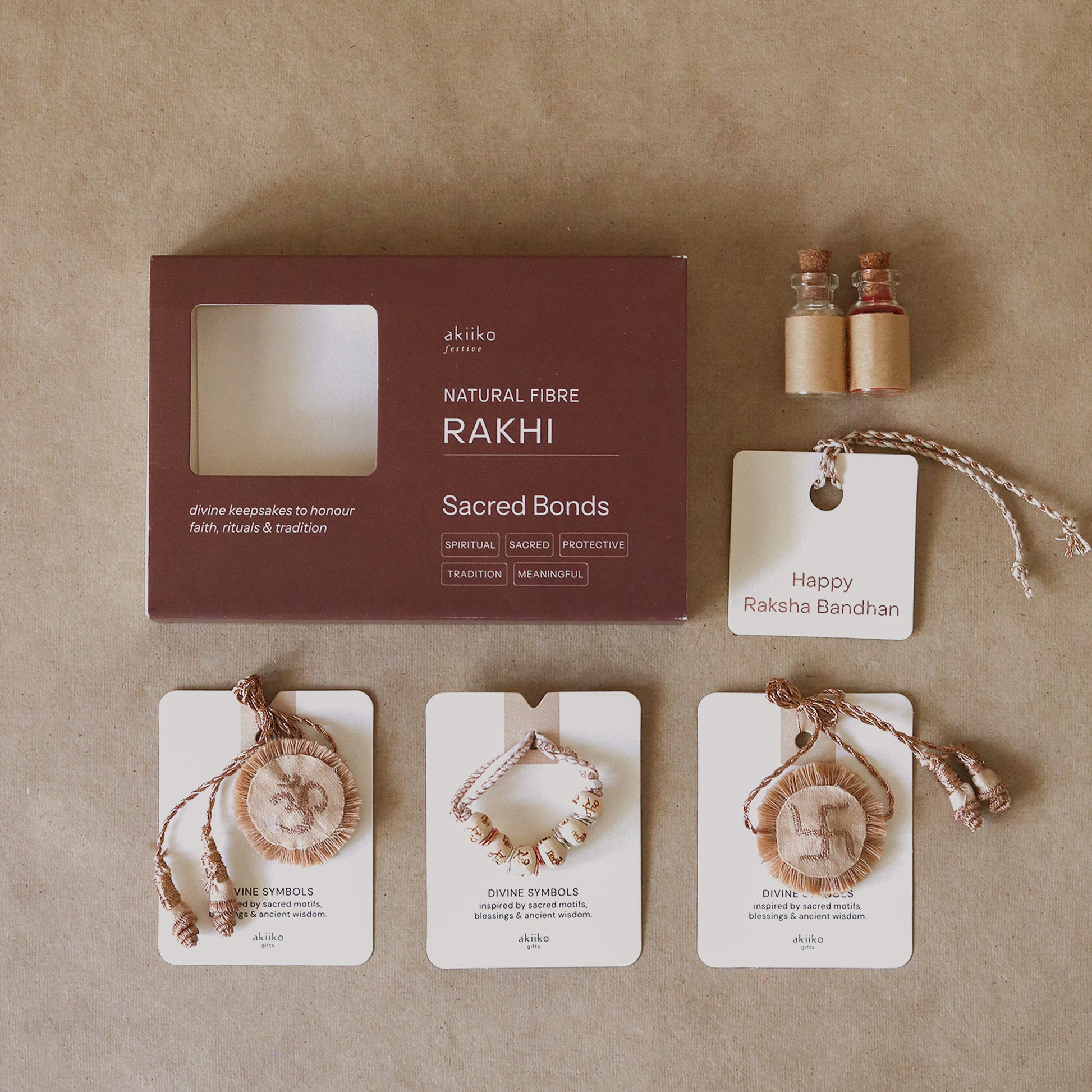 Divine Blessing Rakhi Trio ( 3 rakhis)