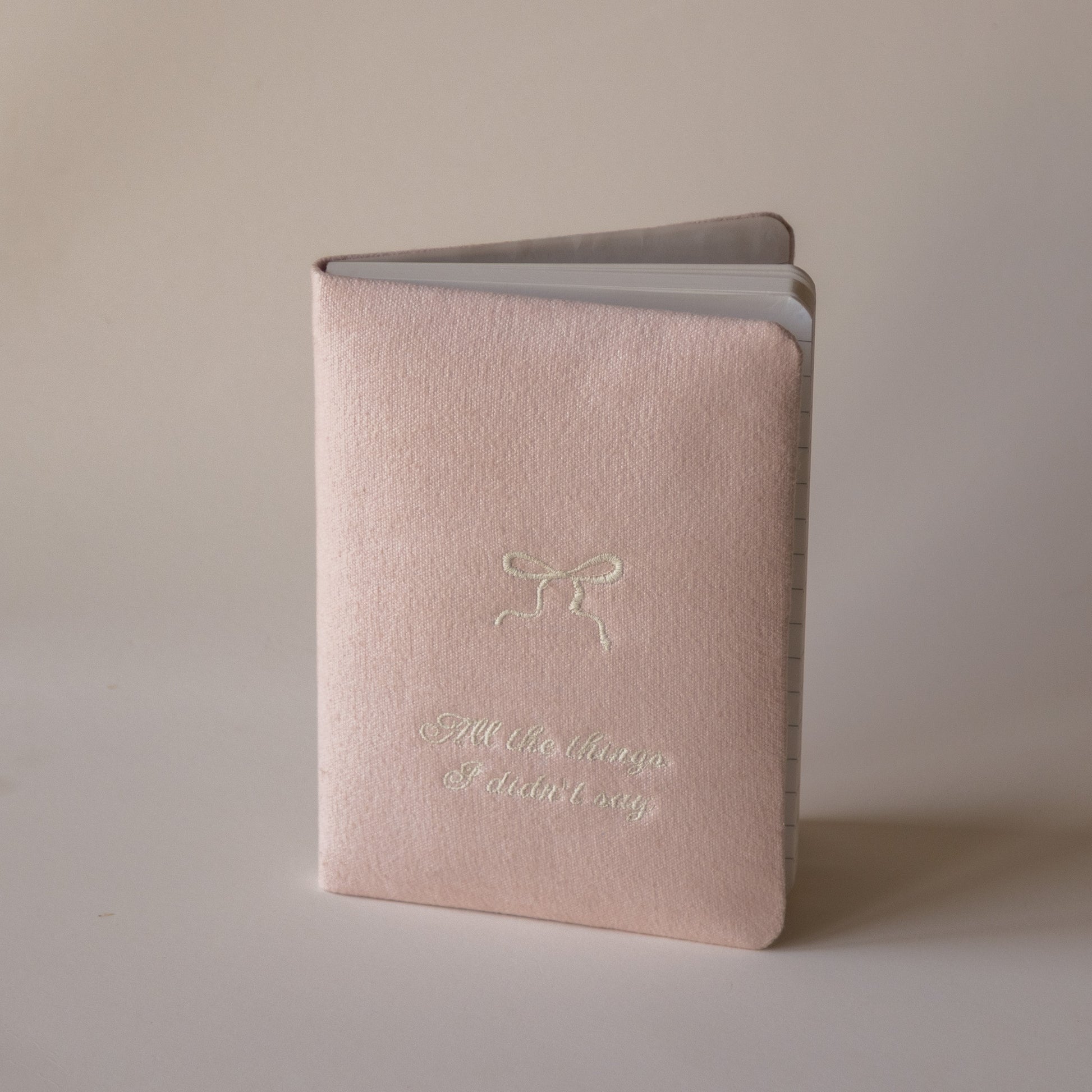 Soft Bow Cushioned Journal | Valentines Gift