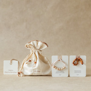 Beaded Blessings: Rakhi Set ( 2 Rakhis)