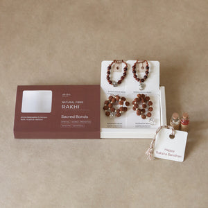 Sacred Charms & Beads Rakhi Set (4 rakhis)