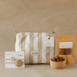 Sporty Puff :  Pouch Rakhi Gift Set