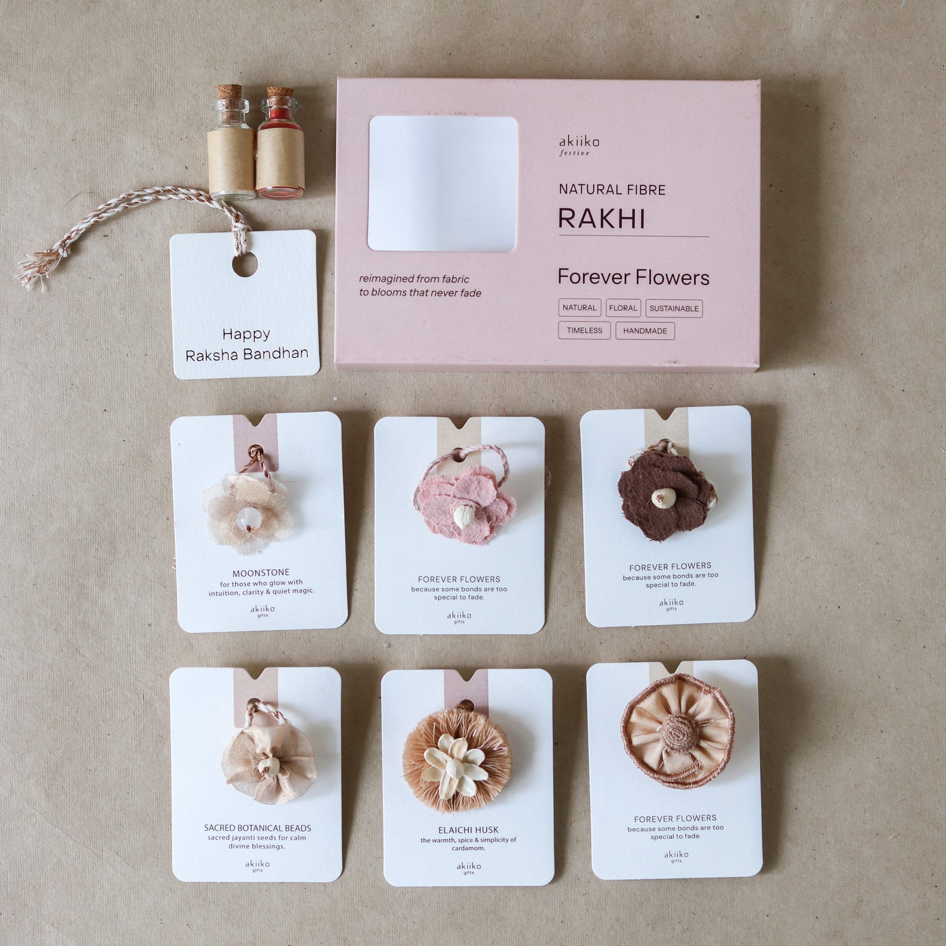 Flower Garden Assorted Rakhi Set  (6 rakhis)