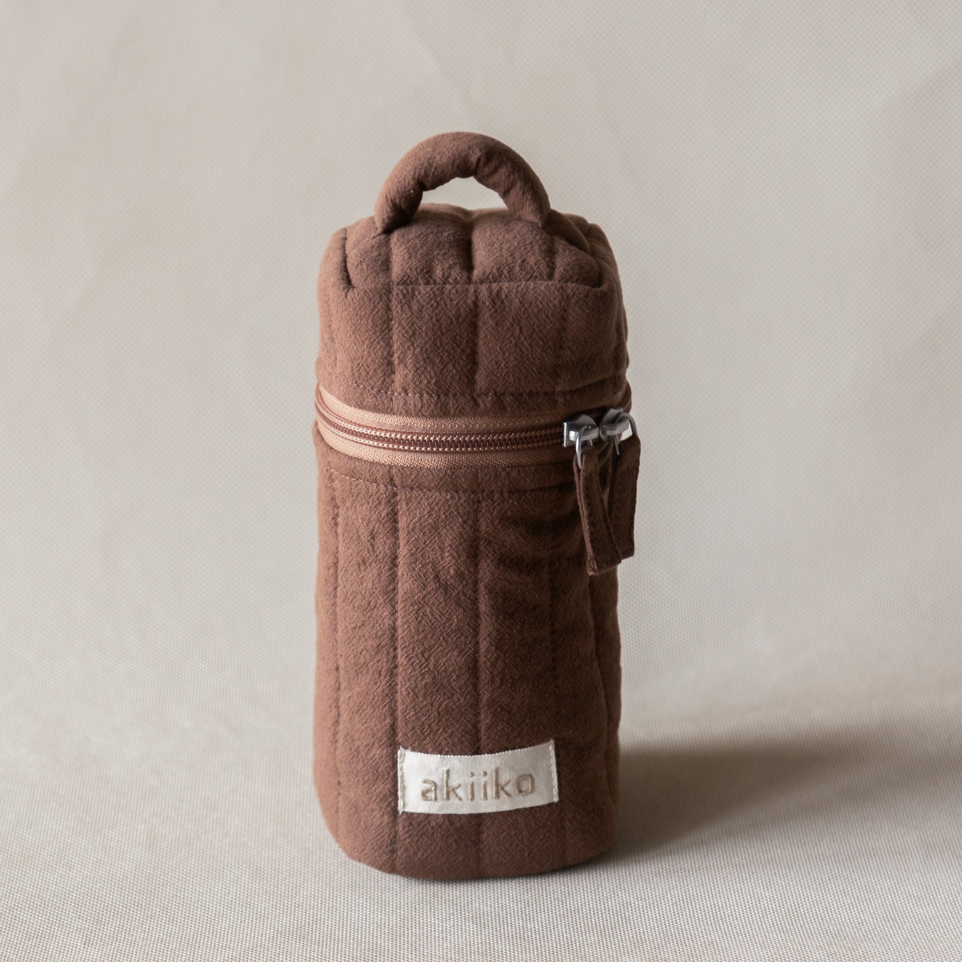 Espresso Crinkle Makeup Brush Pouch