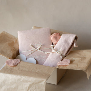 “Written in Love” Stationery Gift Set with Rose