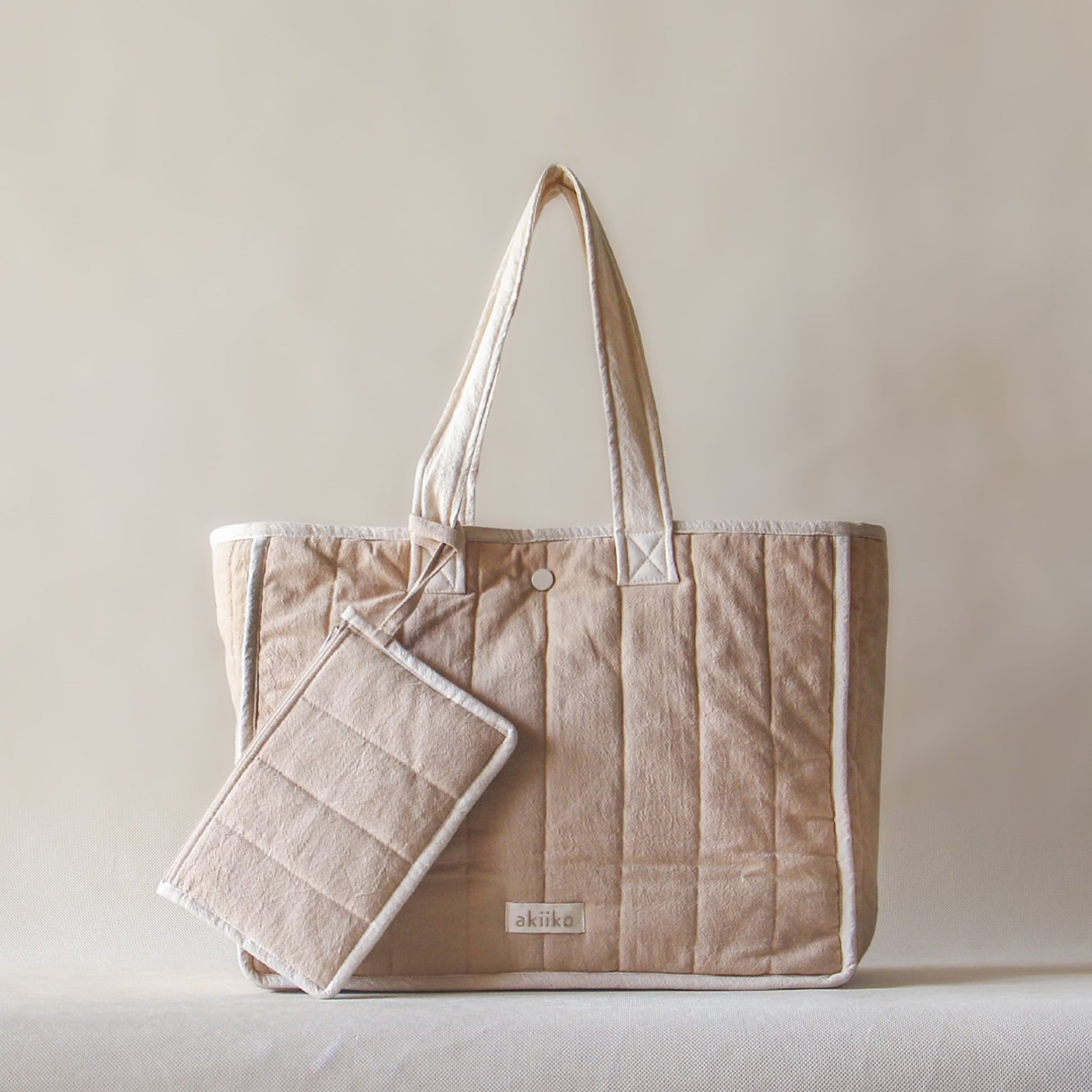 Crinkle Outline Tote Bag - akiiko 1