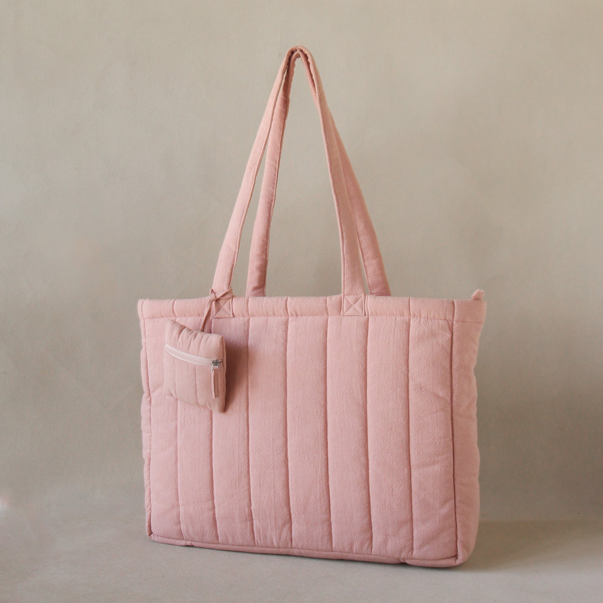 Crinkle Stripe Tote Bag