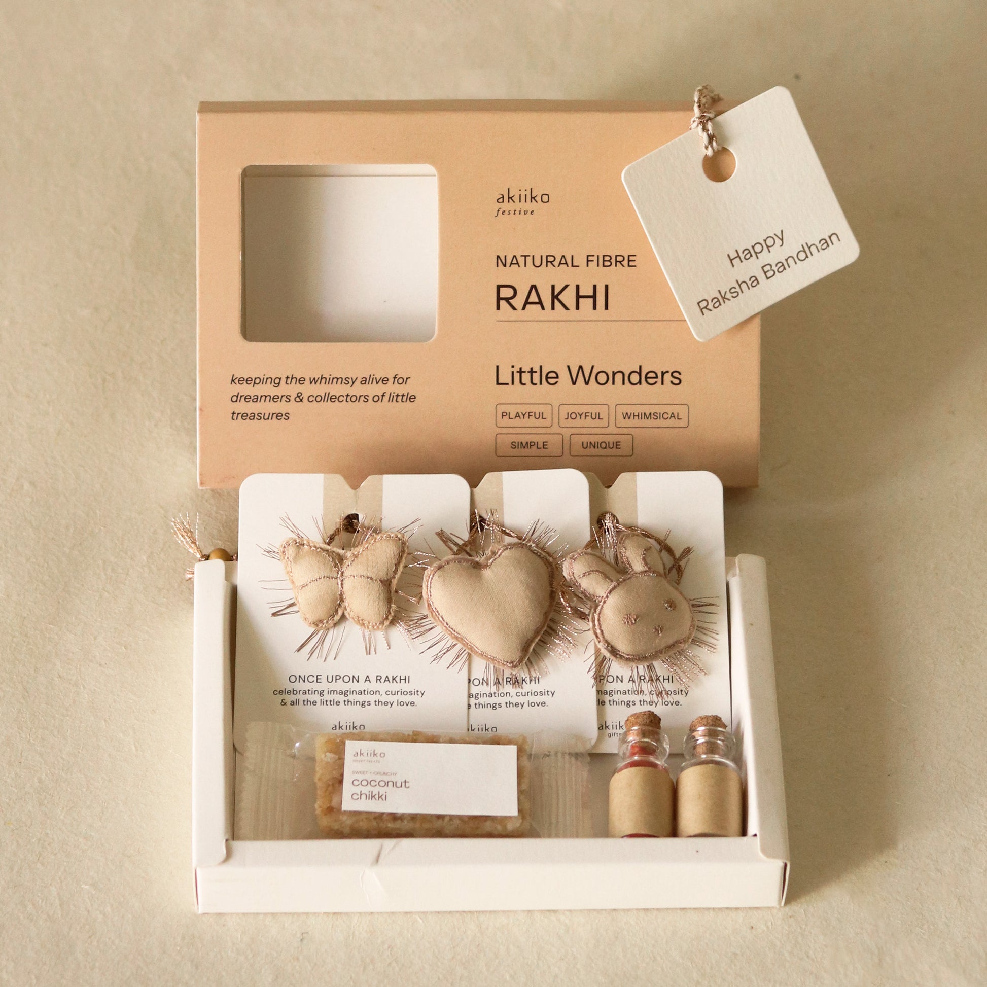 Girly Joy Rakhi Trio (3 rakhis)