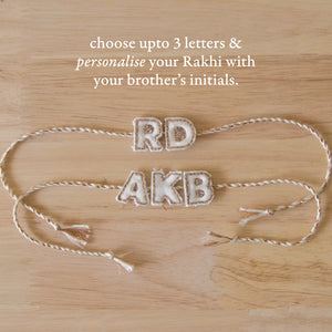 Personalised Letter Rakhi (upto 3 letters)
