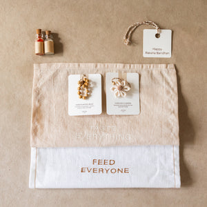 Table for Two: Linens & Rakhi Gift Set