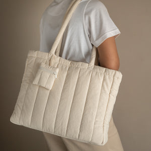 Crinkle Stripe Tote
