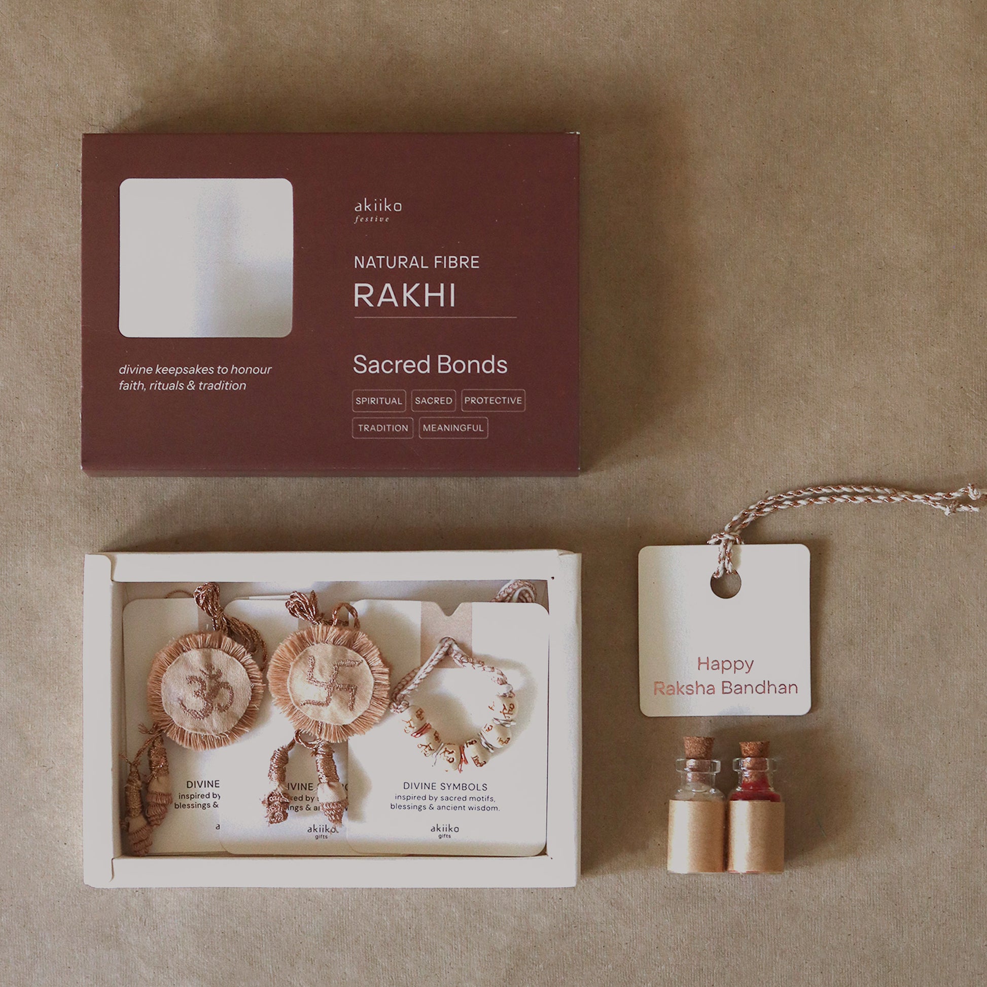 Divine Blessing Rakhi Trio ( 3 rakhis)