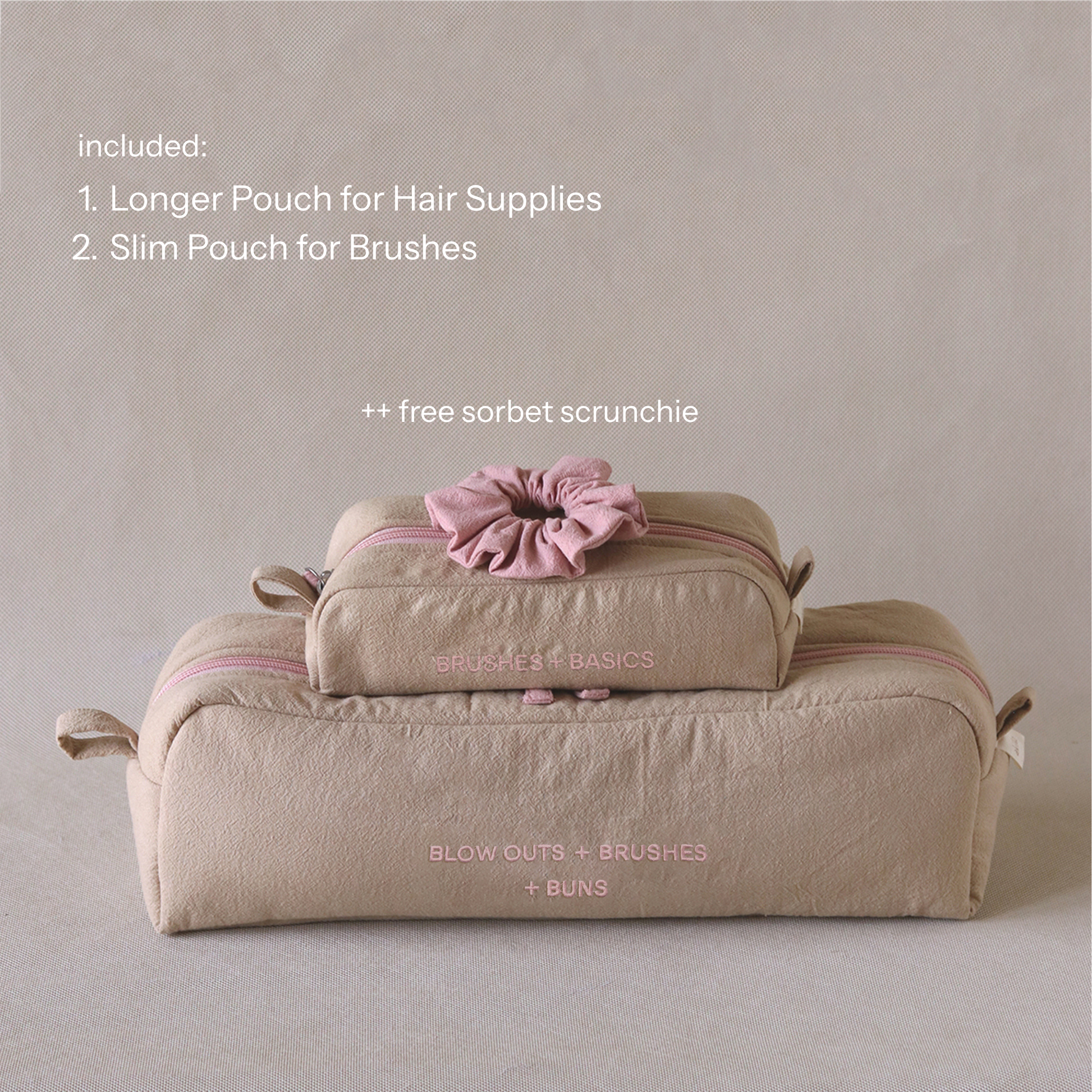Gentle Puff Hair Pouch Duo