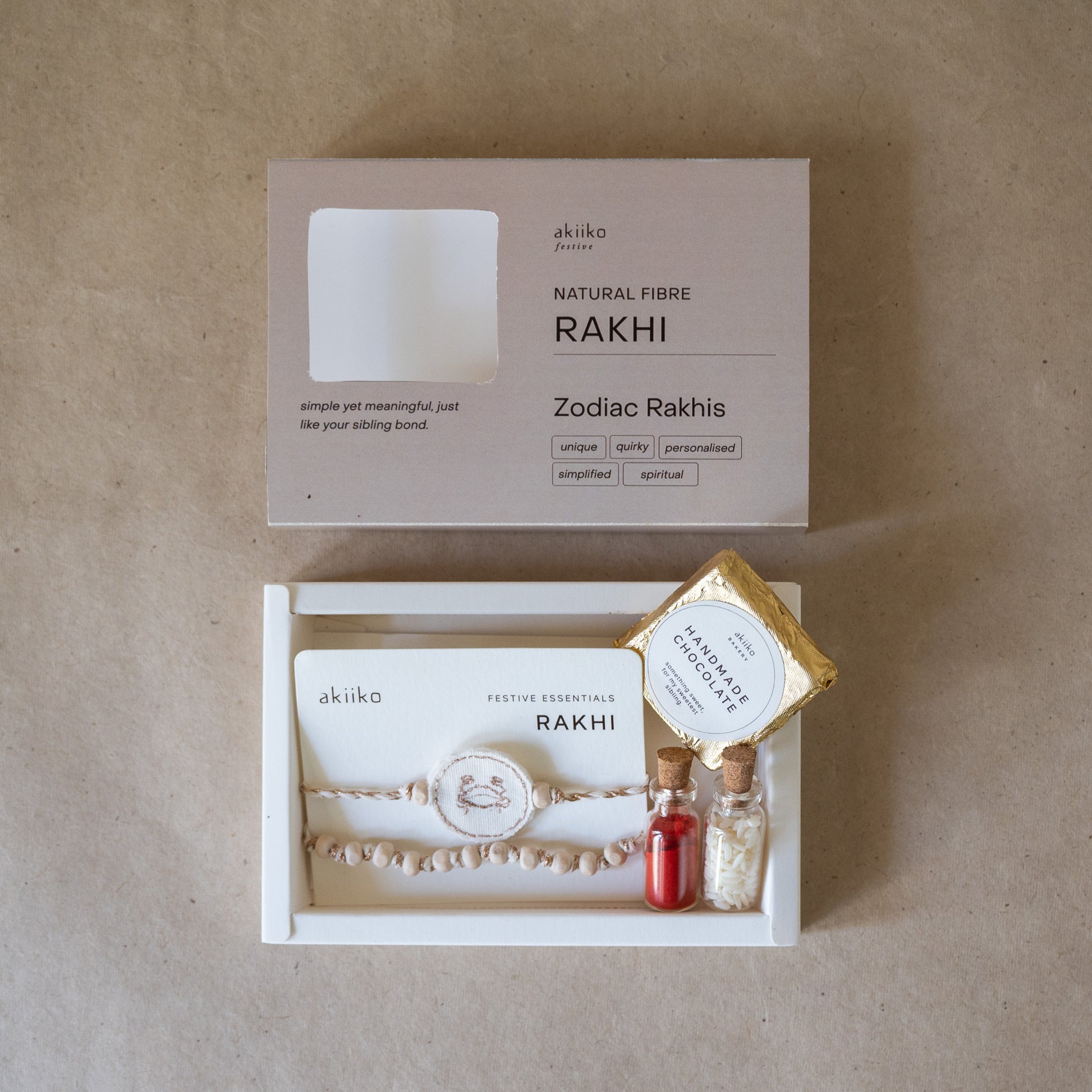 Zodiac Rakhi Box (2 rakhis)