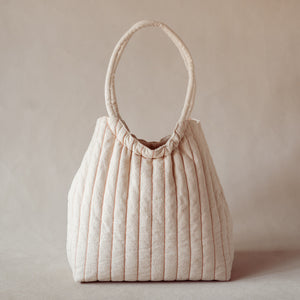 Rosette Ruched Bag