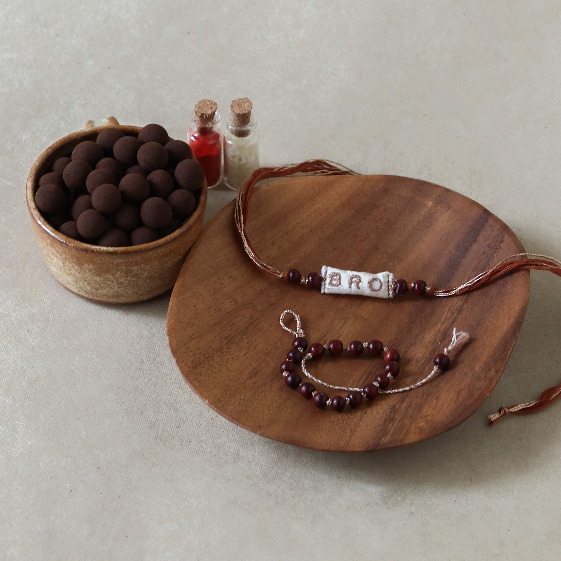 Deep Bonds Rakhi + Chocolate Set ( 2 Rakhis )