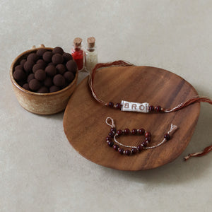Deep Bonds Rakhi + Chocolate Set ( 2 Rakhis )