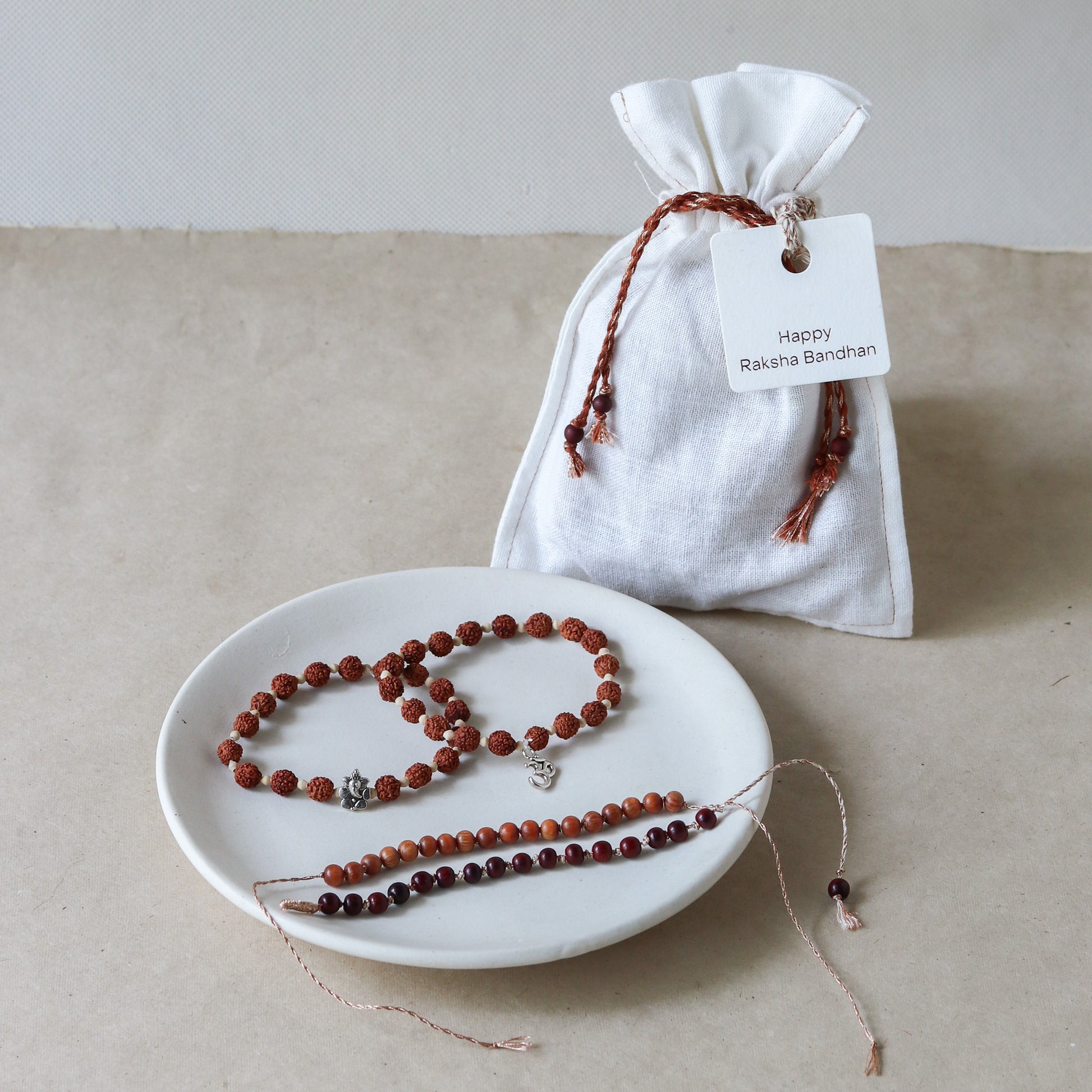 Rooted Traditions: Rakhi Set (4 Rakhis)