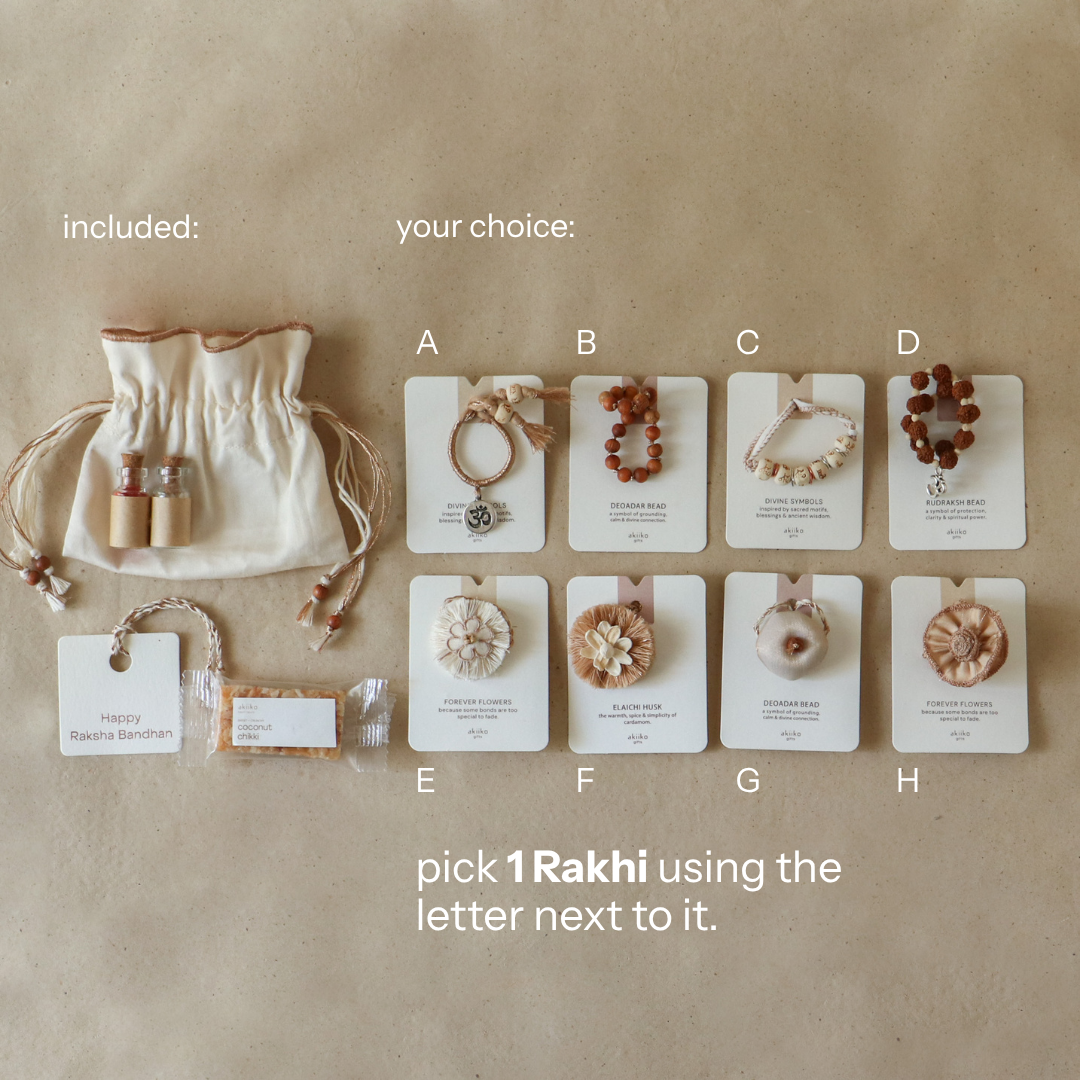 Petite Pouch Set (Pick Your Rakhi)