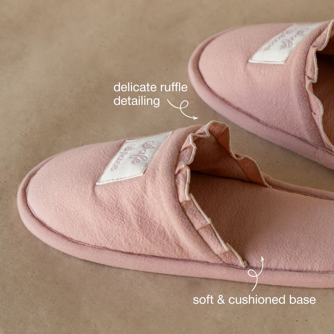 Ruffled Love Bedroom Slippers