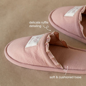 Ruffled Love Bedroom Slippers