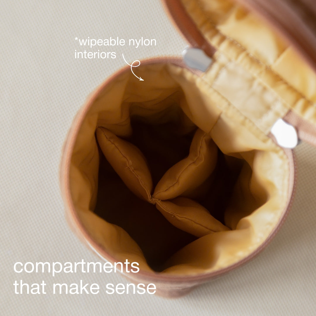 Espresso Crinkle Makeup Brush Pouch