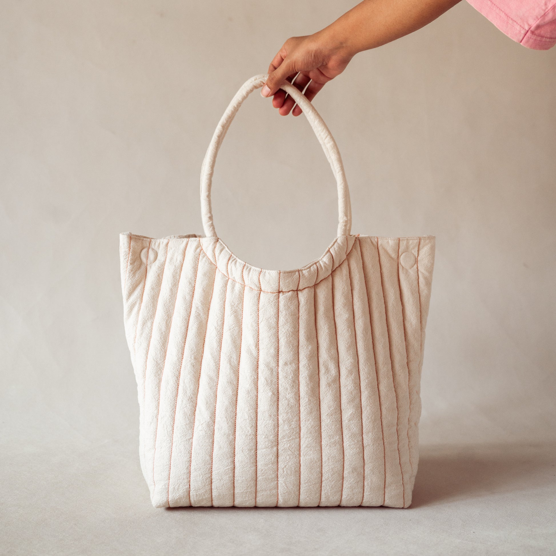 Rosette Ruched Bag