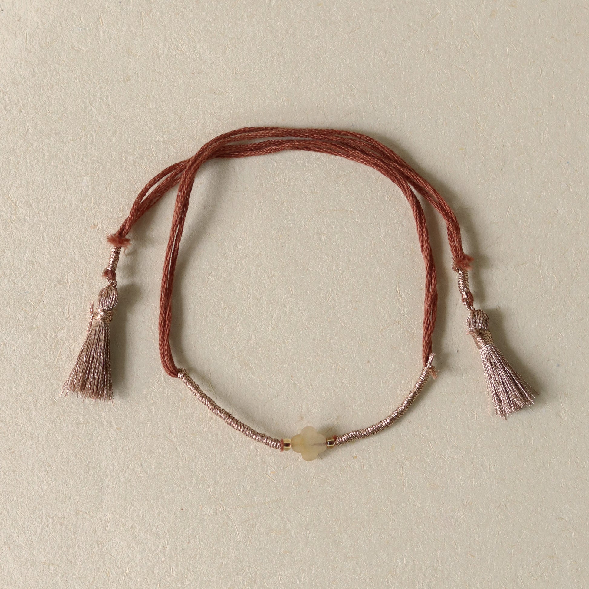 Sweet Luck: Yellow Aventurine Crystal Rakhi