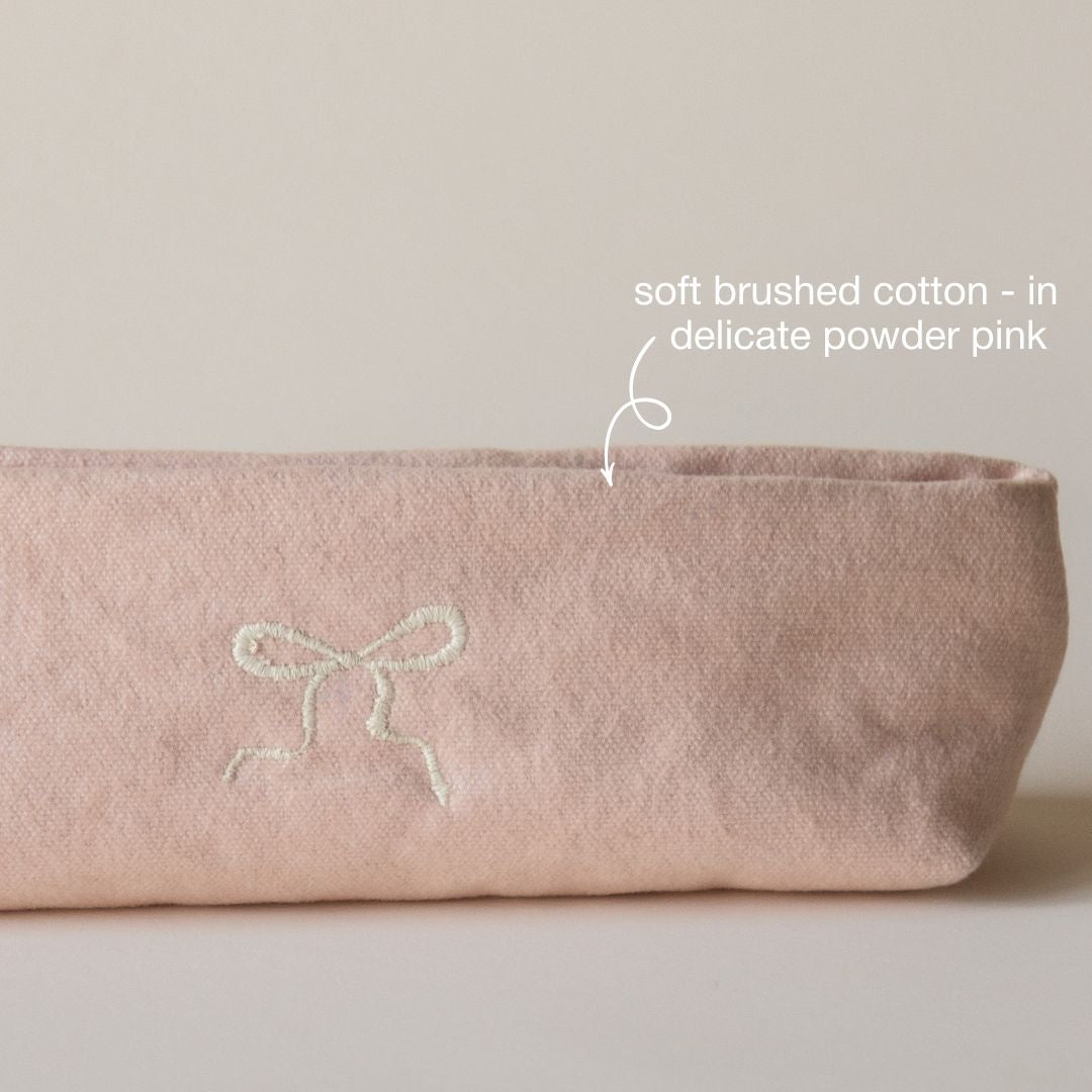 Soft Bow Stationery Pouch