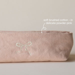 Soft Bow Stationery Pouch