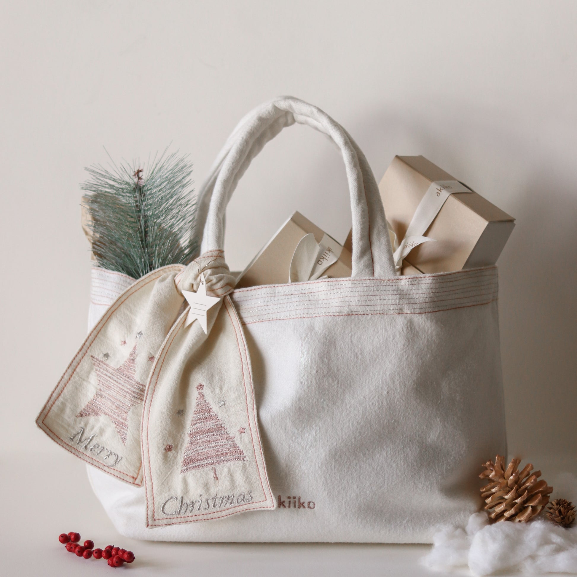 Holiday Scarf Gift Tote