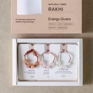 Crystal Harmony Rakhi Trio  (3 rakhis)