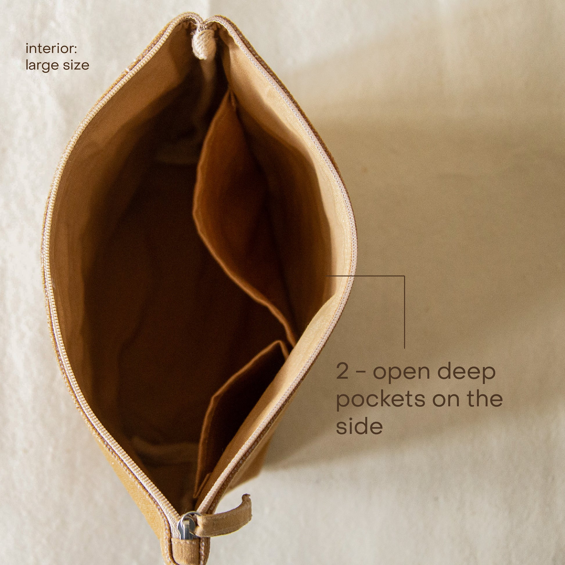 Grain Curve Pouch - Large