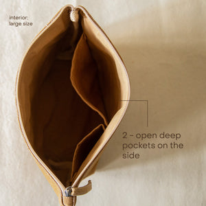 Grain Curve Pouch - Large