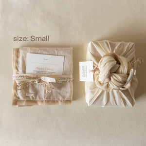 Soft Gold Gift Wrap for Diwali