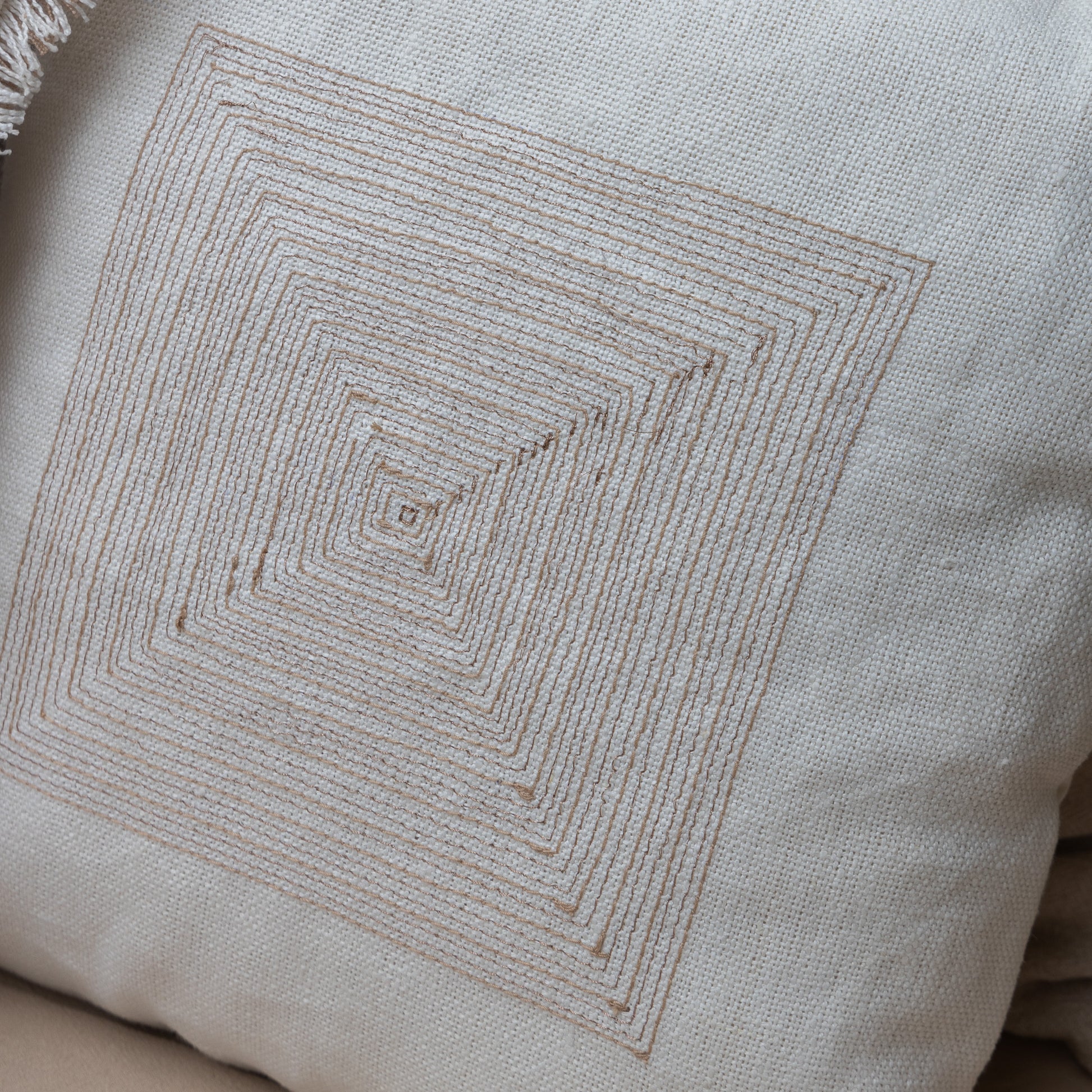 Linen Square Festive Cushion Cover