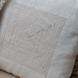 Linen Square Festive Cushion Cover