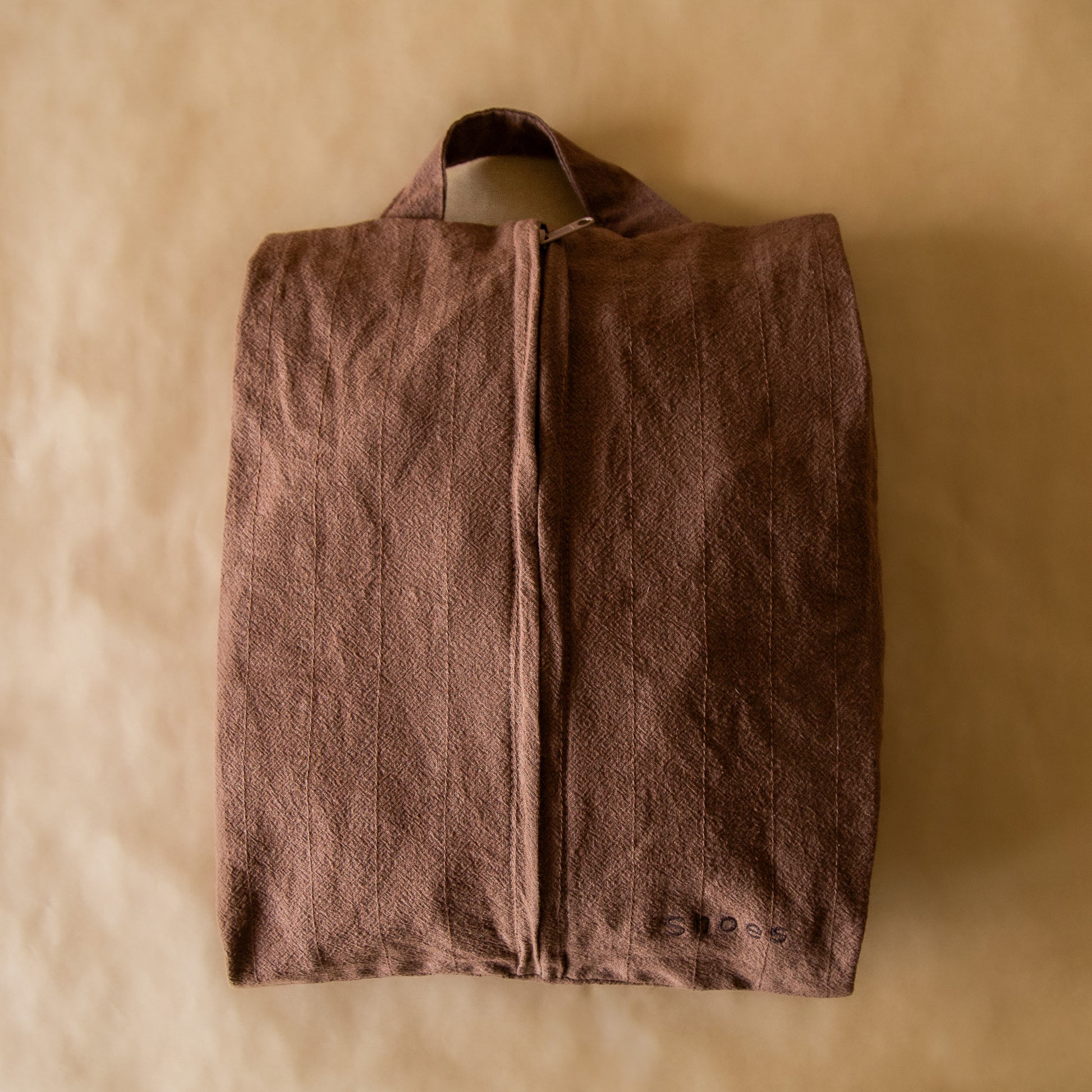 Espresso Crinkle Packing Duo (shoe bag + laundry bag)