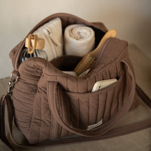 Espresso Crinkle Duffle Bag