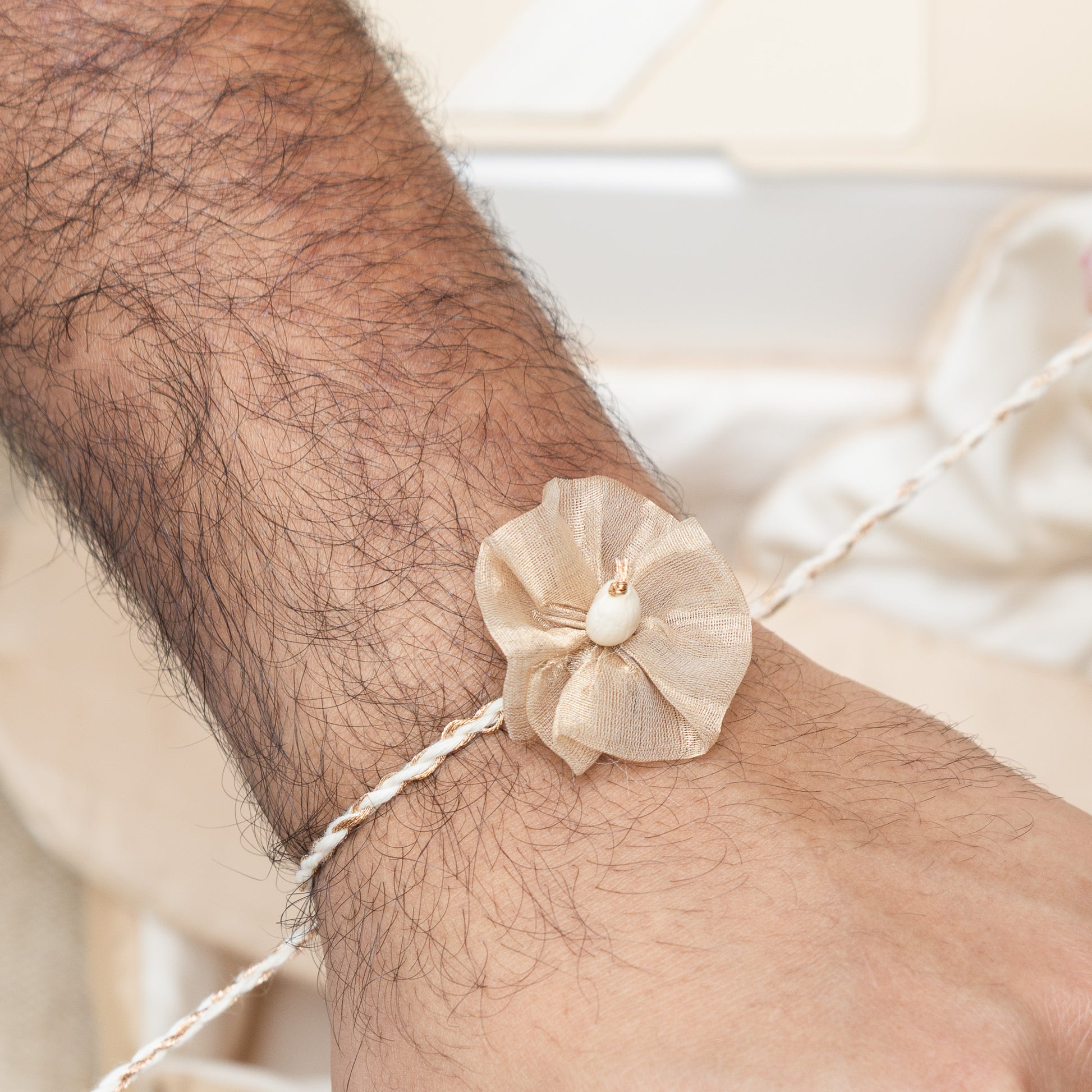 Blooming Garden Rakhi Set (2 rakhis, 2 lumbas)