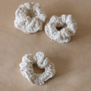 Pique Waffle Skinny Scrunchies (Pack of 5)