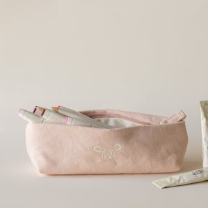 Soft Bow Stationery Pouch