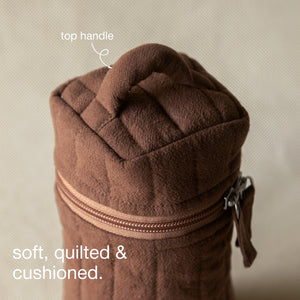 Espresso Crinkle Makeup Brush Pouch